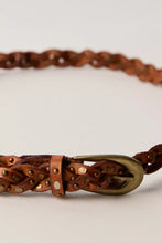Load image into Gallery viewer, Free People Sol Slim Stud Belt /Cognac