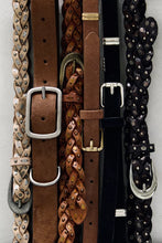 Load image into Gallery viewer, Free People Sol Slim Stud Belt /Cognac