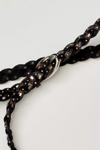 Load image into Gallery viewer, Free People Sol Slim Stud Belt/Black
