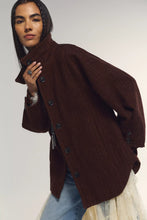 Load image into Gallery viewer, Free People Beau Cocoon Coat/Brown Combo