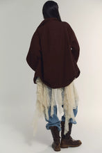 Load image into Gallery viewer, Free People Beau Cocoon Coat/Brown Combo