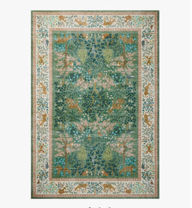 Rifle Paper X Loloi Canopy Collection Woodland Printed Rug/Sage Blush