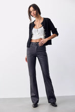 Load image into Gallery viewer, Free People We The Free Double Knot High-Rise Vegan Straight Bootcut Jeans/Blavk