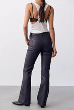 Load image into Gallery viewer, Free People We The Free Double Knot High-Rise Vegan Straight Bootcut Jeans/Blavk