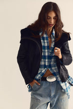 Load image into Gallery viewer, Free People We The Free Fourline Shearling Aviator Jacket/Black