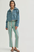 Load image into Gallery viewer, Free People We The Free Side To Side Cropped Denim Jacket /River Wash