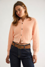Load image into Gallery viewer, Free People Vienna Cotton Knit Cardi/Peach Puff