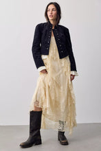 Load image into Gallery viewer, Free People Cloud Nine Ruffle Band Jacket/Black