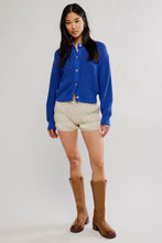 Load image into Gallery viewer, Free People Vienna Cotton Knit Cardi/Blue Beam