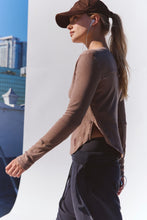 Load image into Gallery viewer, Free People Cool Down Solid Crew/Sandstorm