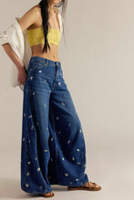Load image into Gallery viewer, Free People We The Free Westward Embroidered Jean/Under The Sea