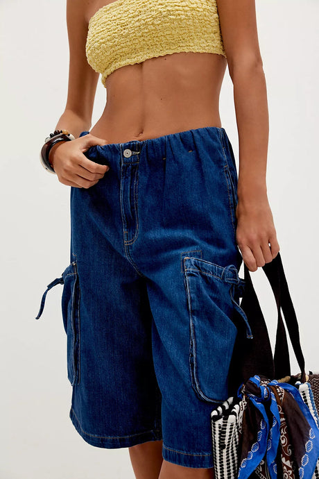 Free People We The Free Marty Pull-On Crop Jeans/Atlantic Coast