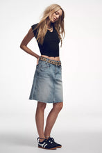 Load image into Gallery viewer, Free People We The Free Suzy Denim Midi Skirt/Sun Stoned Blue
