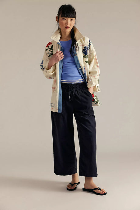 Free People We The Free Easy Peasy Pull-On Jeans/Black