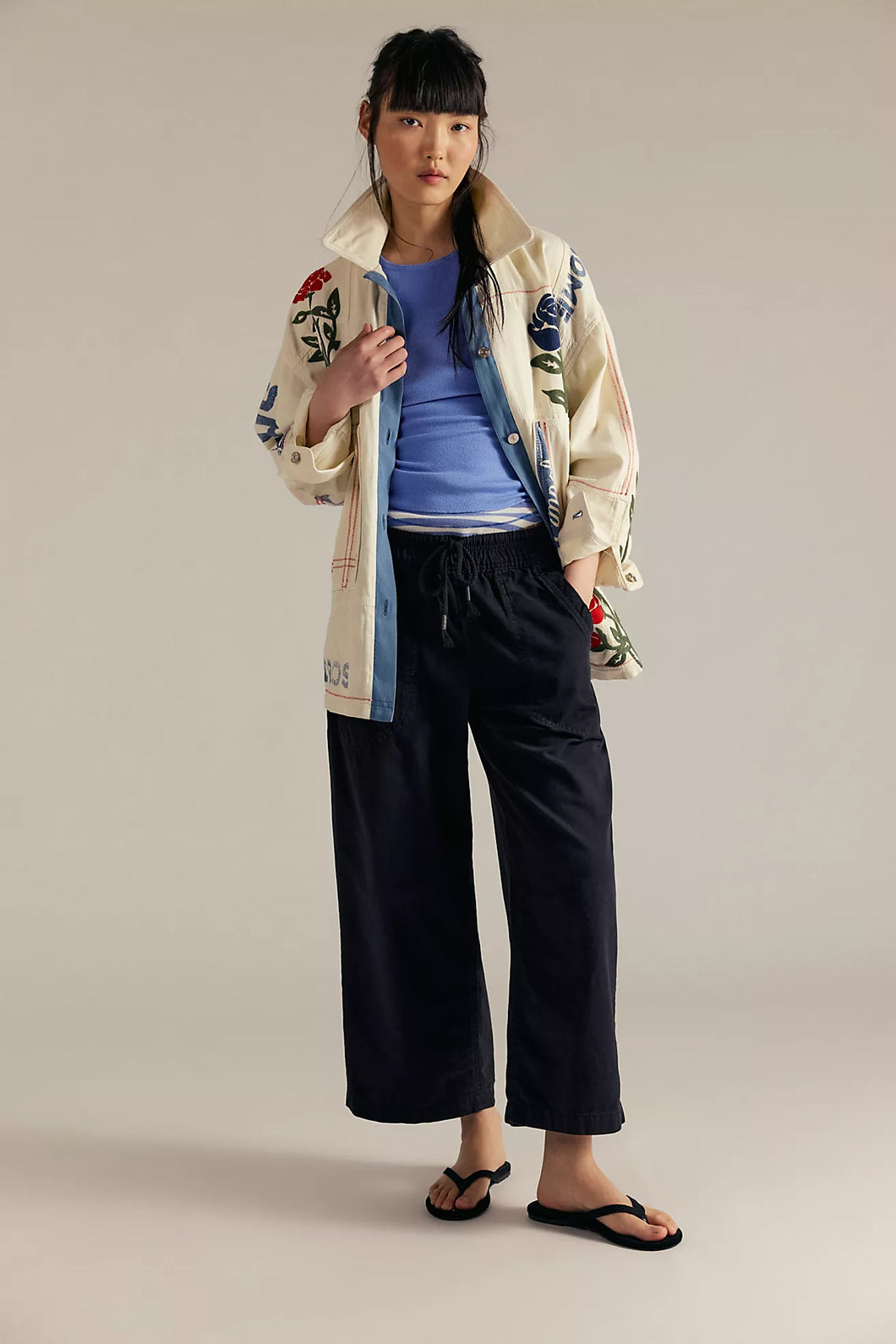 Free People We The Free Easy Peasy Pull-On Jeans/Black