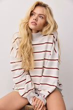 Load image into Gallery viewer, Free People Palm Springs Striped Pullover/Washed Blue Combo