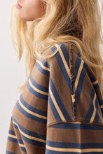 Load image into Gallery viewer, Free People Palm Springs Striped Pullover/Army Combo