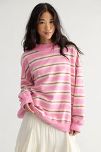 Load image into Gallery viewer, Free People Palm Springs Striped Pullover/Bubblegum Combo