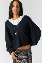 Load image into Gallery viewer, Free People See Me V-Neck Pullover/Black