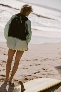 Free People Care FP Like The Wind Colorblock Jacket/Cactus Combo