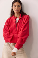 Load image into Gallery viewer, Free People We The Free Celeste Quarter Zip/Salsa