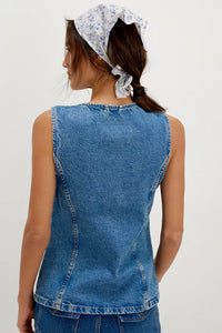 Free People We The Free Aimee Vest/Ultra Light Beam