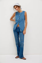 Load image into Gallery viewer, Free People We The Free Aimee Vest/Ultra Light Beam