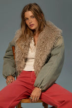 Load image into Gallery viewer, Free People Waterloo Denim Puffer/Sea Breeze
