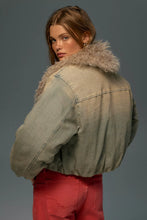 Load image into Gallery viewer, Free People Waterloo Denim Puffer/Sea Breeze
