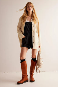 Free People We The Free Ziggy Shortalls/Mineral Black