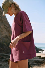 Load image into Gallery viewer, Free People Hot Shot Tee Romper/Clove