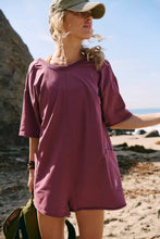 Load image into Gallery viewer, Free People Hot Shot Tee Romper/Clove
