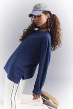 Load image into Gallery viewer, Free People Hustle Layer/True Navy