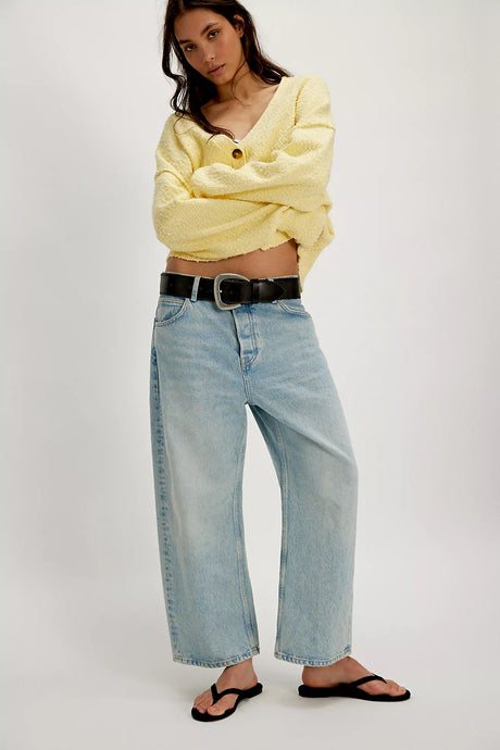 Free People We The Free Deep Trance Dropped Boyfriend Jeans/Sweet Dreams