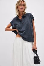 Load image into Gallery viewer, Free People We The Free Keep On Polo/Black