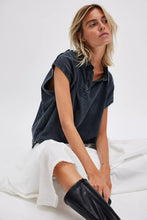 Load image into Gallery viewer, Free People We The Free Keep On Polo/Black