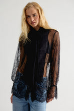 Load image into Gallery viewer, Free People Bali Ophelia Tuxedo Top/Black