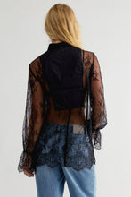 Load image into Gallery viewer, Free People Bali Ophelia Tuxedo Top/Black