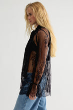 Load image into Gallery viewer, Free People Bali Ophelia Tuxedo Top/Black
