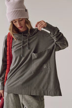 Load image into Gallery viewer, Free People Hot Shot Hooded Layer/Gunmetal