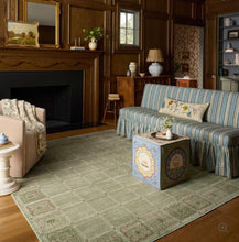 Load image into Gallery viewer, Rifle Paper X Loloi Orchard Lottie Washable Rug/Green