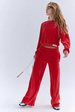 Load image into Gallery viewer, Free People Chalet All Day Velour Layer/Candy Apple