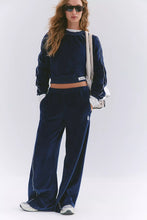 Load image into Gallery viewer, Free People Midnight NavyChalet All Day Velour Layer/