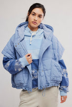 Load image into Gallery viewer, Free People Happy Trails Poncho/Blue Grey