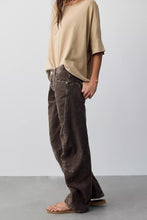 Load image into Gallery viewer, Free People We The Free Fable Washed Cord Twisted Jeans /Mulch
