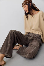 Load image into Gallery viewer, Free People We The Free Fable Washed Cord Twisted Jeans /Mulch