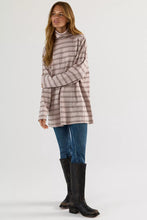 Load image into Gallery viewer, Free People Nevada Striped Long-Sleeve Tee/Mocha Combo