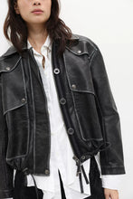 Load image into Gallery viewer, Free People We The Free Morant Bay Vegan Leather Jacket/Black