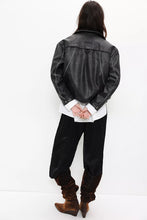 Load image into Gallery viewer, Free People We The Free Morant Bay Vegan Leather Jacket/Black