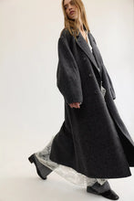 Load image into Gallery viewer, Free People Libra Wool-Blend Coat/Grey Combo